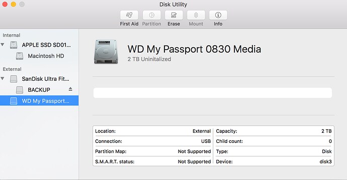 my passport for mac wont connect on my computer